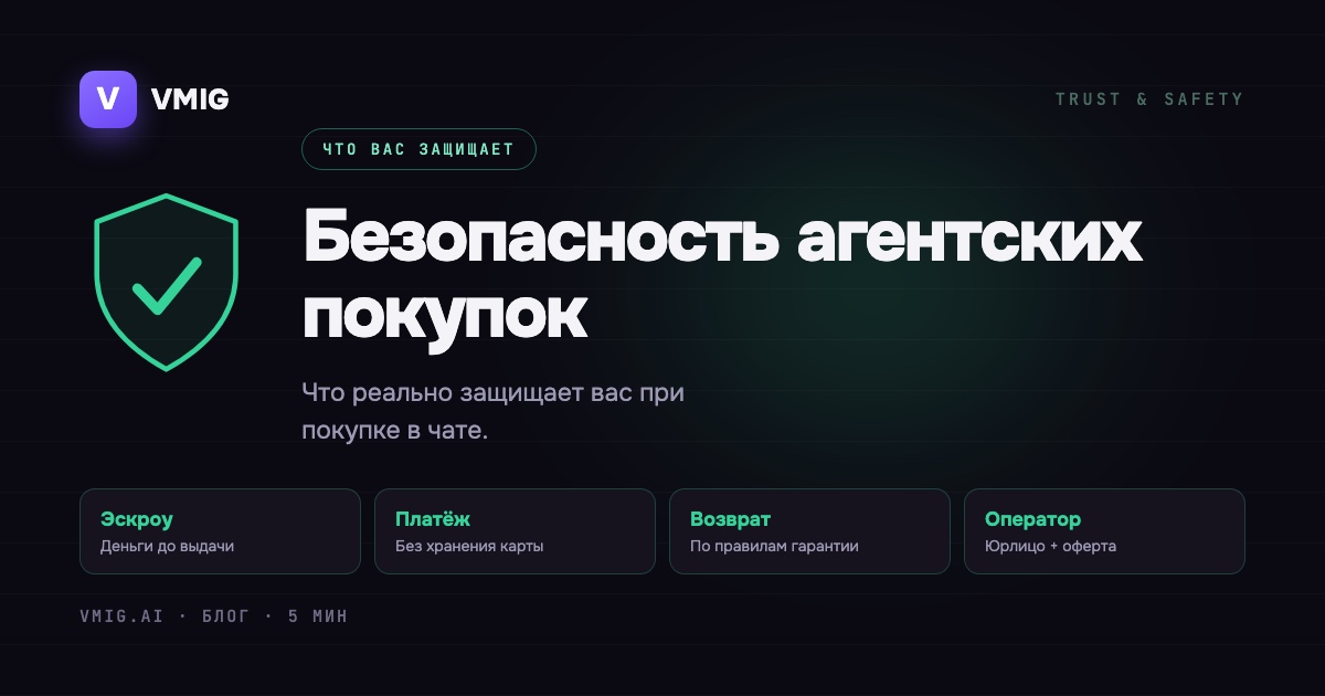 Безопасность агентских покупок